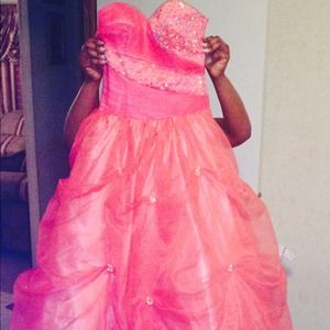 🎀💓Hot Pink Prom Dress!!!!