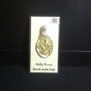 Dried Baby's Breath & Wheat Pendant