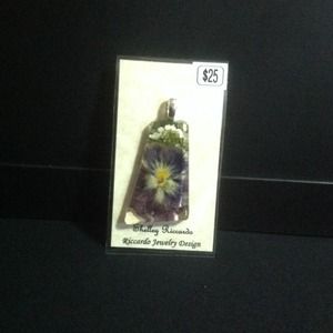 Pressed Potpourri Botanical Pendant