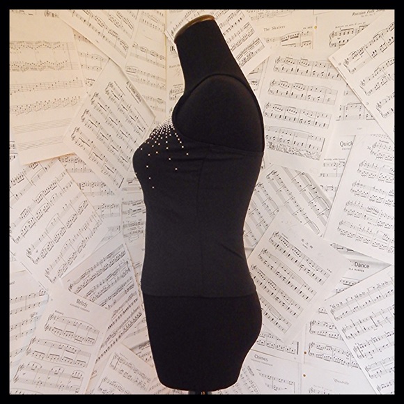 Black One Shoulder Top - Picture 3 of 4