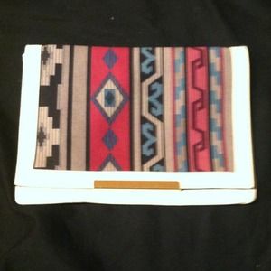 White Aztec clutch