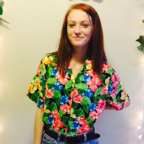 Neon Hawaiian Shirt
