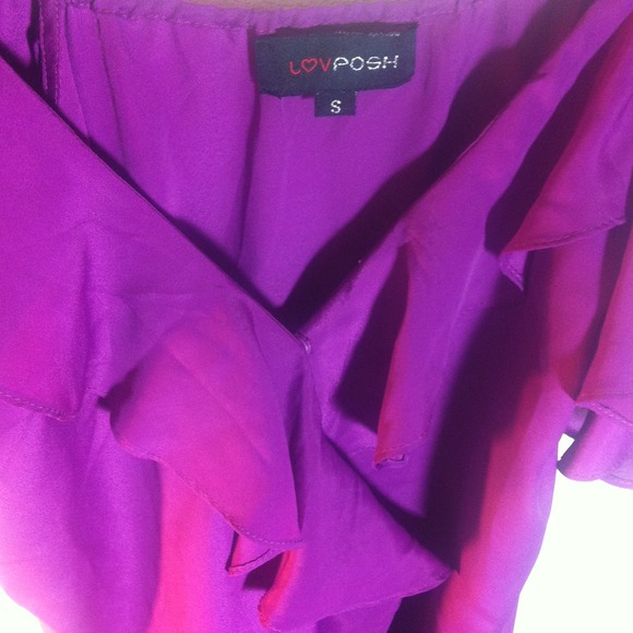 Purple Ruffle Dress - Picture 2 of 4