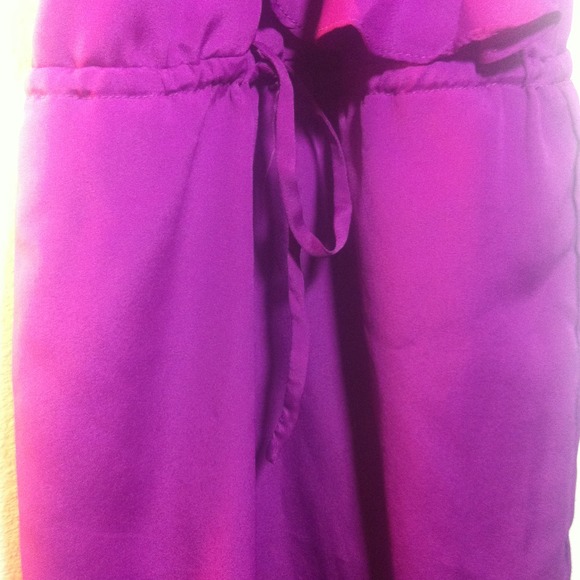 Purple Ruffle Dress - Picture 3 of 4