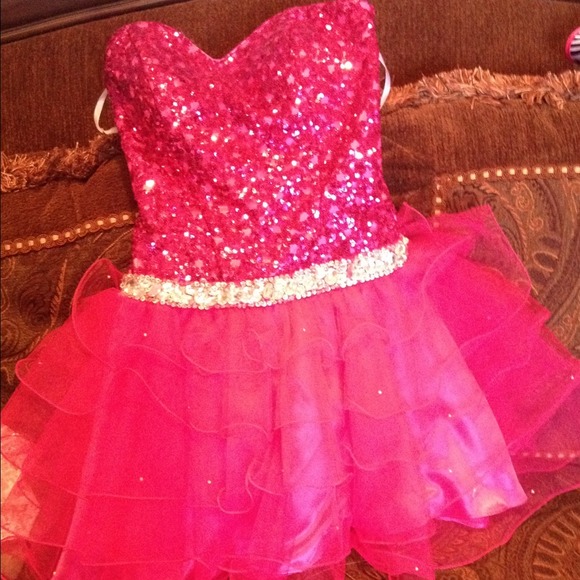 Pink party dress