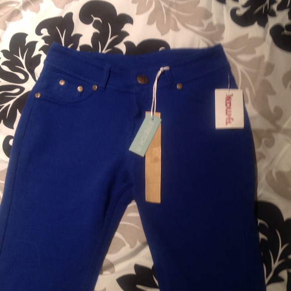 Royal Blue Jeggings size small - Picture 2 of 3