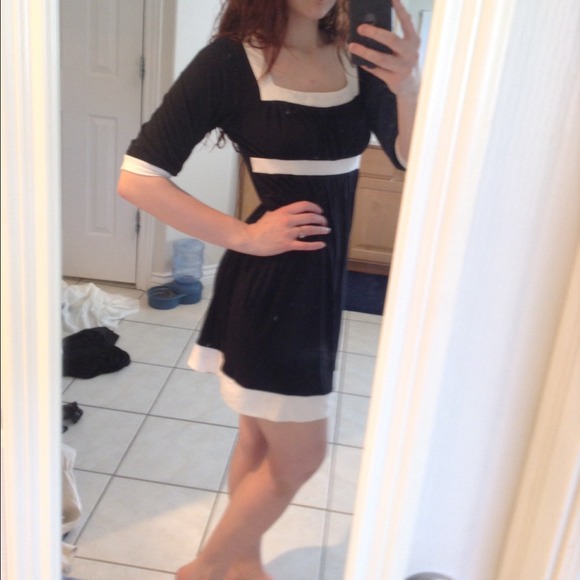 Black and white dress