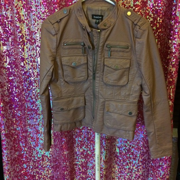 bebe Jackets & Blazers - Brown leather jacket