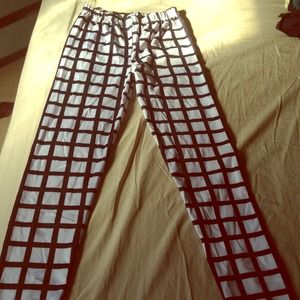 Black and white leggings