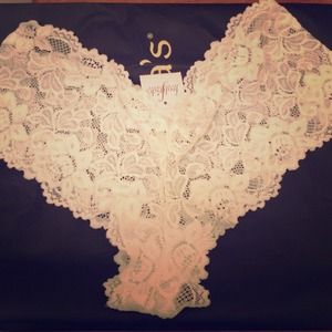 BNWT white lace panties