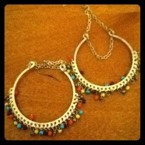 Gold hoop earrings
