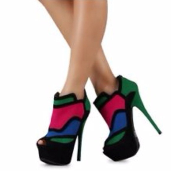 ALBA COLOR BLOCK HEELS