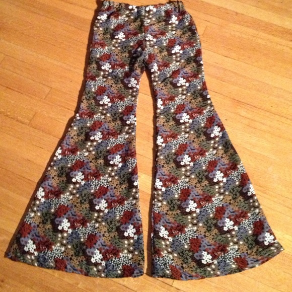 TRADED Gustav Klimt Floral Super Bell Bottoms
