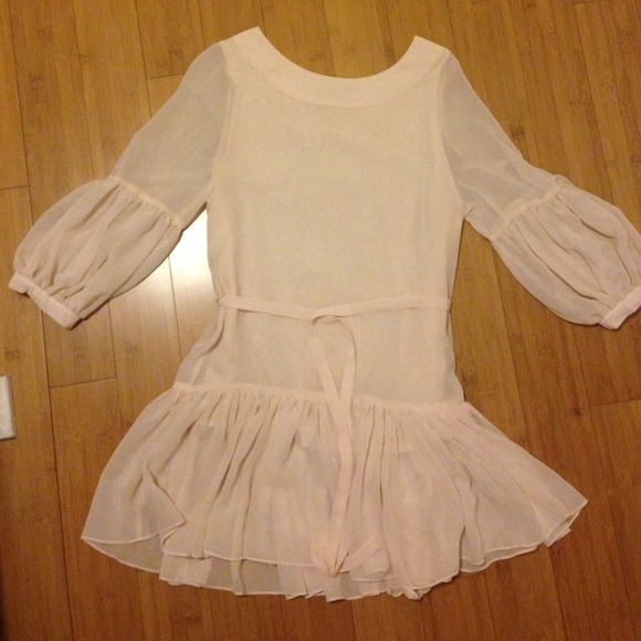 H&m Lace soft pink dress