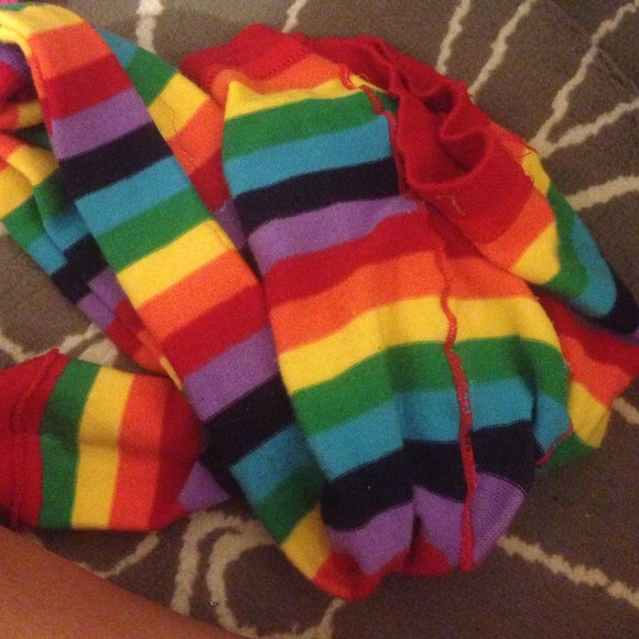 Rainbow tights