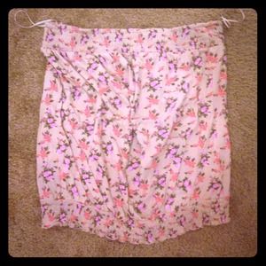 Route 66 floral tube top