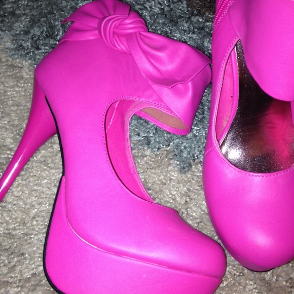 Hot pink heels