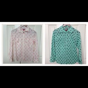Bundle💕 Target mint polka dot top & seahorse top.