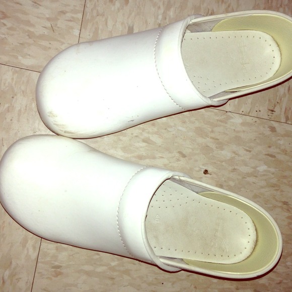 Dansko white clogs size 40