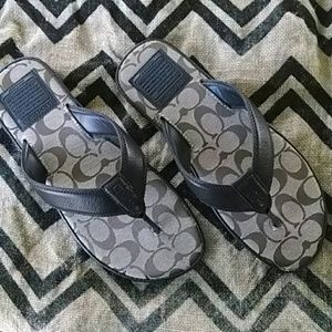 *SOLD* Mens Coach Signature Flip Flop 10M
