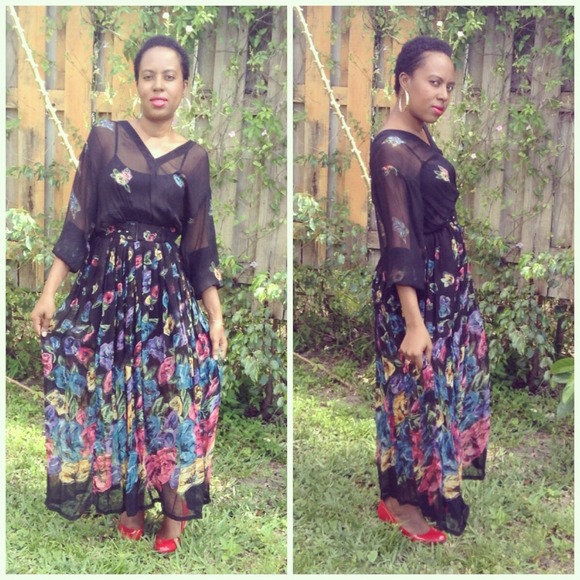 Vintage maxi dress