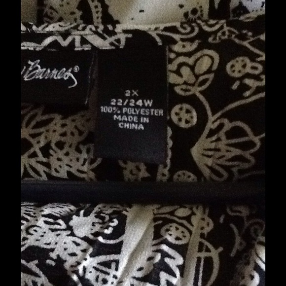 Black and White Blouse - Picture 2 of 2