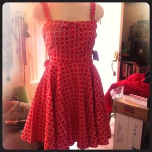 1950's Inspired Red Polka Dot Dress!