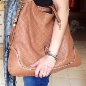 Gucci "Guccissima" leather hobo