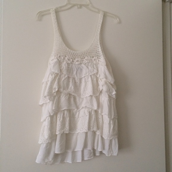 Forever 21 White Summer Tank Top Cami - Picture 3 of 3