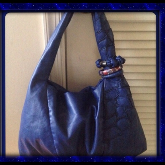 Blue handbag