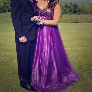 Purple prom dress
