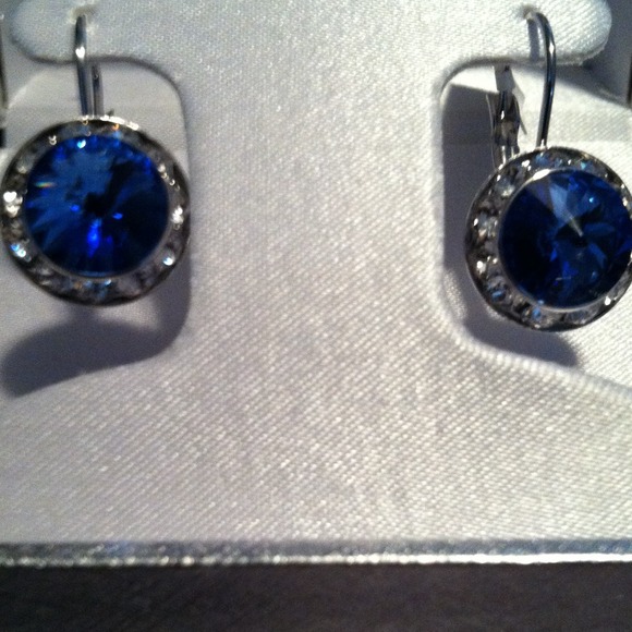 Jewelry - Swarovski crystal earrings and top bundle