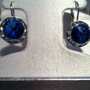 Swarovski crystal earrings and top bundle