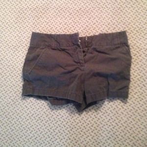 Jcrew chino shorts size 0 color brown
