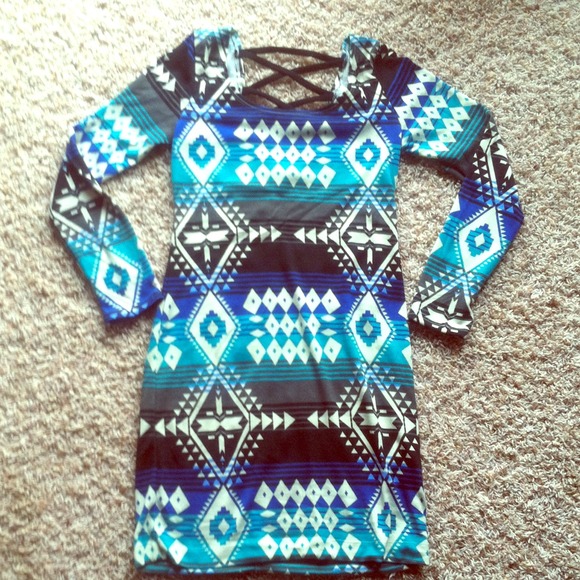 Tribal Print Mini w/ Back Cutouts