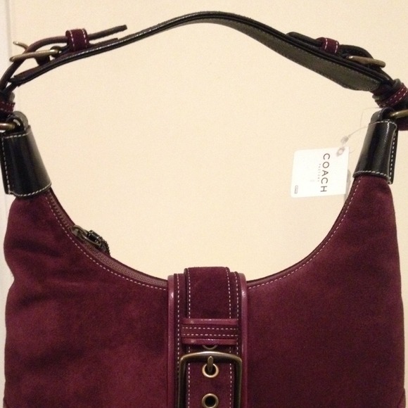 New with tags Coach purple Hobo bag