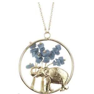 Elephant necklace 14k gold