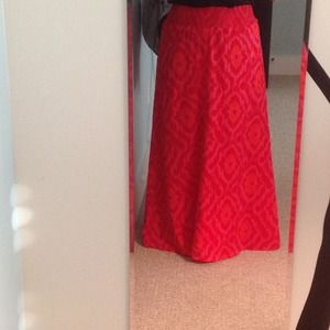 Bright ikat maxi skirt perfect for spring/summer