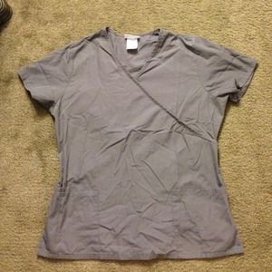 Gray Scrub Top!!
