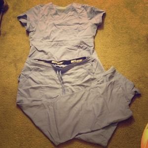 Grey's Anatomy Light Blue Scrub Set! LIKE NEW!