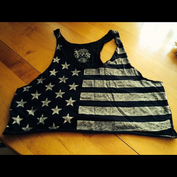 Black flag tank top