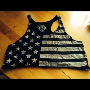 Black flag tank top