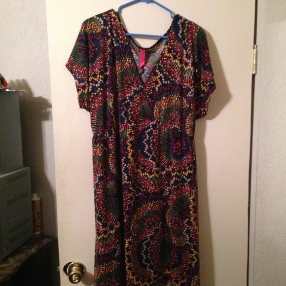❌❌SOLD❌❌ Colorful Empire Waist Dress