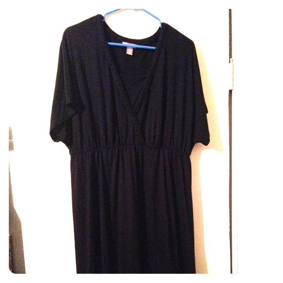 ❌❌SOLD❌❌ Black Cotton Dress with Empire Waist