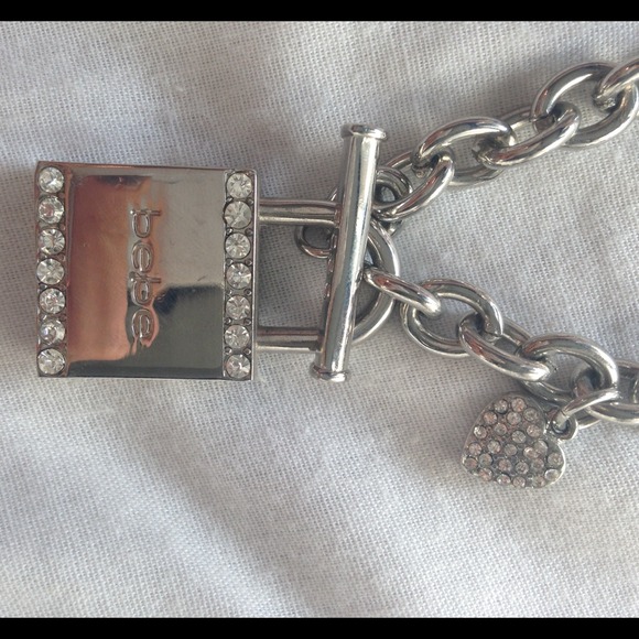 Bebe lock chain necklace