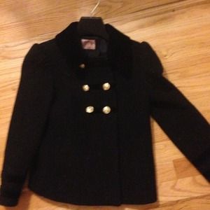 Juicy couture wool and velvet girls jkt