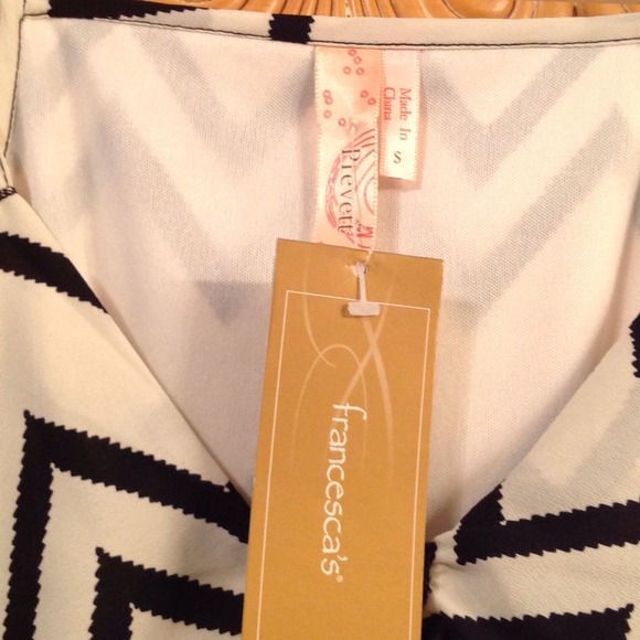 Francesca Ruffle Chevron Dress - Picture 2 of 3