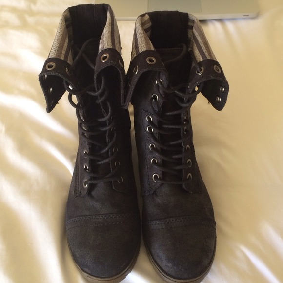 combat boots foldover