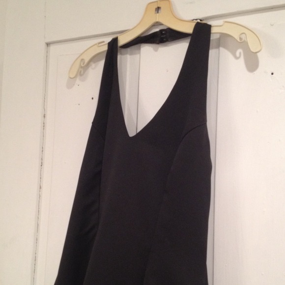 Black Halter Prom Dress - Picture 2 of 4