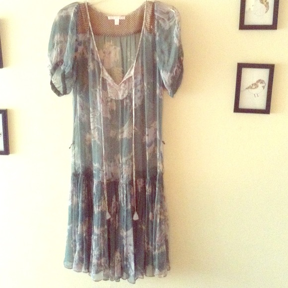 RESERVED Beautiful, unique, sheer dress.